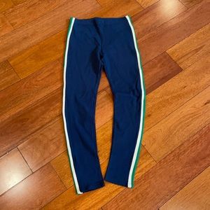 Zara legging size13-14 navy with white&green strip